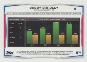 2014 Bowman Chrome Mini - Black Shimmer Refractors #16 Bobby Bradley Back