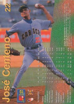 1995-96 Line Up Venezuelan Winter League #22 Jose Centeno Back