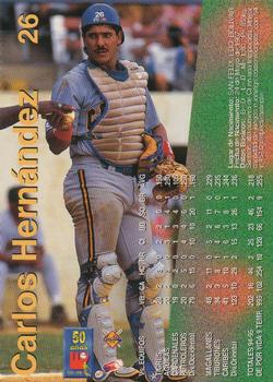 1995-96 Line Up Venezuelan Winter League #26 Carlos Hernandez Back