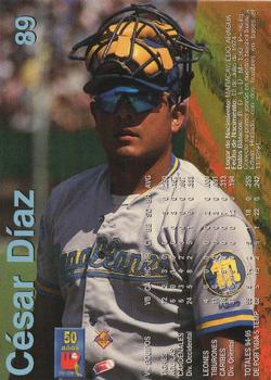 1995-96 Line Up Venezuelan Winter League #89 Cesar Diaz Back