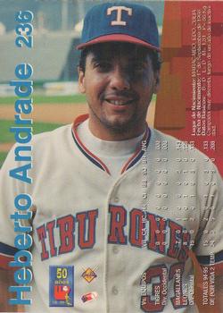 1995-96 Line Up Venezuelan Winter League #236 Heberto Andrade Back