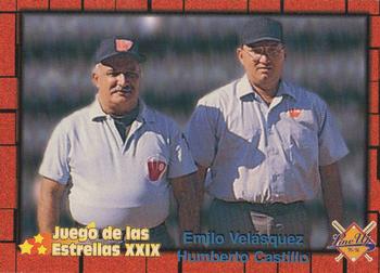 1995-96 Line Up Venezuelan Winter League #259 Henry Leon / Musulungo Herrera / Emilo Velasquez / Humberto Castillo Front