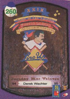 1995-96 Line Up Venezuelan Winter League #260 Derek Wachter Back