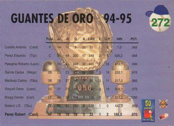 1995-96 Line Up Venezuelan Winter League #272 Robert Perez Back