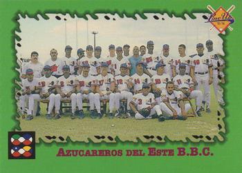 1995-96 Line Up Venezuelan Winter League #301 Azucareros Del Este B.B.C. Front