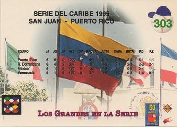 1995-96 Line Up Venezuelan Winter League #303 Leones Del Caracas B.B.C. Back
