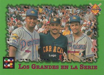 1995-96 Line Up Venezuelan Winter League #308 Jose Rijo / Urbano Lugo / Raul Mondesi Front