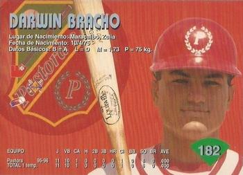 1996-97 Line Up Venezuelan Winter League #182 Darwin Bracho Back