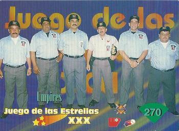1996-97 Line Up Venezuelan Winter League #270 J.E. Jonrrones / Umpires Back