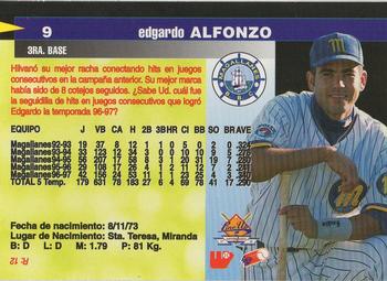 1997-98 Line Up Venezuelan Winter League #9 Edgardo Alfonzo Back