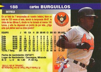 1997-98 Line Up Venezuelan Winter League #188 Carlos Burguillos Back