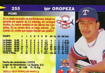 1997-98 Line Up Venezuelan Winter League #255 Igor Oropeza Back