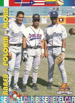 1997-98 Line Up Venezuelan Winter League #319 Bob Abreu / Clemente Alvarez / Jose Malave / Melvin Mora / Melchor Pacheco / Luis Polonia / Guillermo Velasquez Front