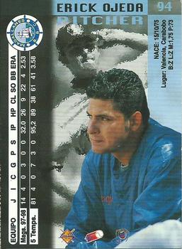 1998-99 Line Up Venezuelan Winter League #94 Erick Ojeda Back