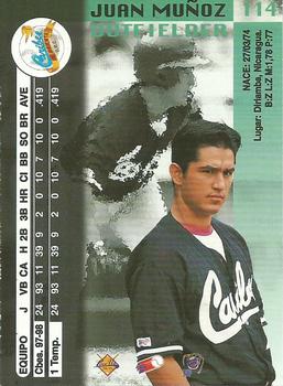 1998-99 Line Up Venezuelan Winter League #114 Juan Munoz Back