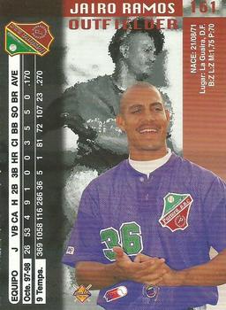 1998-99 Line Up Venezuelan Winter League #161 Jairo Ramos Back