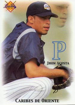2001-02 Line Up Venezuelan Winter League #231 Jhon Acosta Front