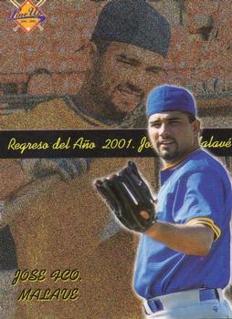 2001-02 Line Up Venezuelan Winter League #332 Jose Malave Front