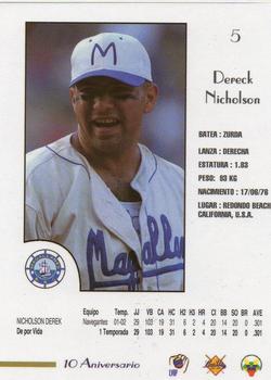 2002-03 Line Up Venezuelan Winter League #5 Derek Nicholson Back