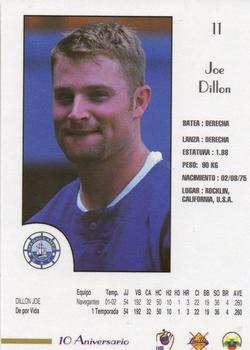 2002-03 Line Up Venezuelan Winter League #11 Joe Dillon Back