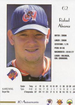 2002-03 Line Up Venezuelan Winter League #62 Rafael Alvarez Back