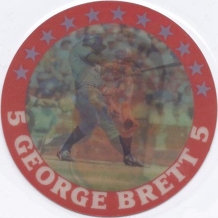 1987 Sportflics - Superstar Discs #12 George Brett Front