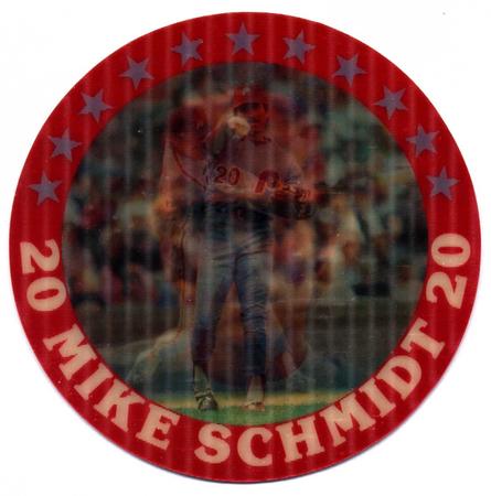 1987 Sportflics - Superstar Discs #4 Mike Schmidt Front