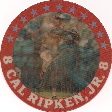 1987 Sportflics - Superstar Discs #8 Cal Ripken, Jr. Front