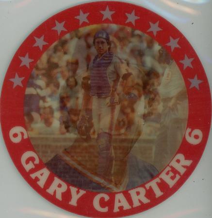 1987 Sportflics - Superstar Discs #9 Gary Carter Front
