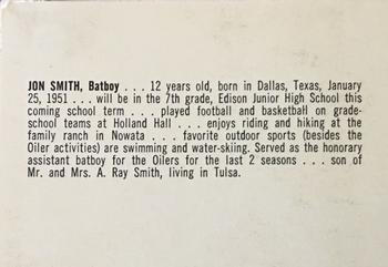 1963 Pepsi Tulsa Oilers #NNO Jon Smith Back