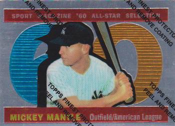 1997 Topps - Mickey Mantle Commemorative Reprints Finest #29 Mickey Mantle Front
