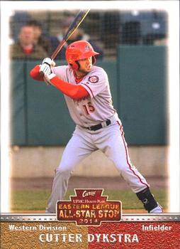 2014 Grandstand Eastern League All-Stars Western Squad #12 Cutter Dykstra Front
