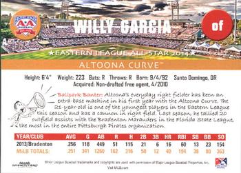 2014 Grandstand Eastern League All-Stars Western Squad #14 Willy Garcia Back