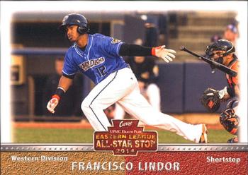 2014 Grandstand Eastern League All-Stars Western Squad #19 Francisco Lindor Front
