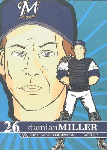 2006 Milwaukee Art Museum Milwaukee Brewers #NNO Damian Miller Front