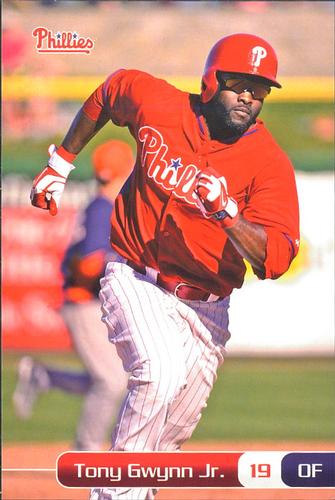 2014 Philadelphia Phillies Photocards Set 1 #14 Tony Gwynn Jr. Front