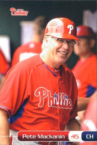 2014 Philadelphia Phillies Photocards Set 1 #23 Pete Mackanin Front