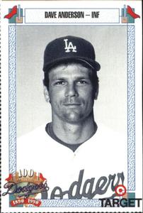 1990 Target Dodgers #15 Dave Anderson Front