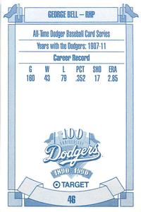 1990 Target Dodgers #46 George Bell Back