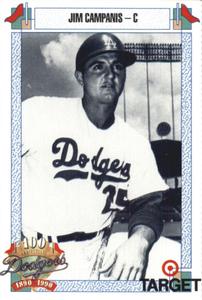 1990 Target Dodgers #106 Jim Campanis Front