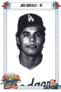 1990 Target Dodgers #288 Jose Gonzalez Front