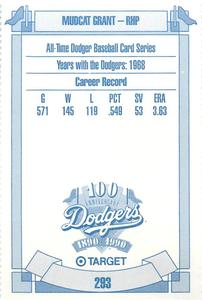 1990 Target Dodgers #293 Mudcat Grant Back