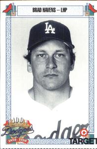 1990 Target Dodgers #326 Brad Havens Front