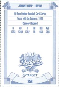 1990 Target Dodgers #358 Johnny Hopp Back