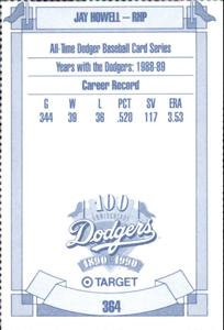 1990 Target Dodgers #364 Jay Howell Back