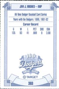 1990 Target Dodgers #368 James Hughes Back