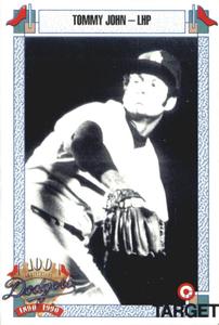 1990 Target Dodgers #386 Tommy John Front