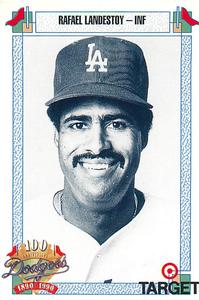 1990 Target Dodgers #430 Rafael Landestoy Front
