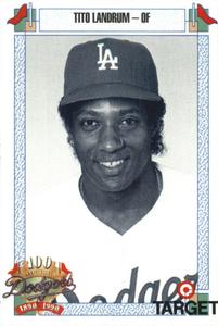 1990 Target Dodgers #432 Tito Landrum Front