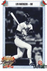 1990 Target Dodgers #492 Len Matuszek Front